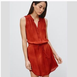 Babaton 100% silk black sleeveless Bennet dress